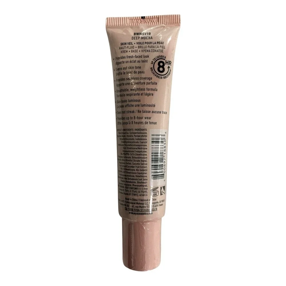 NYX Bare With Me Tinted Skin Veil Deep Mocha 0.91 oz Lightweight